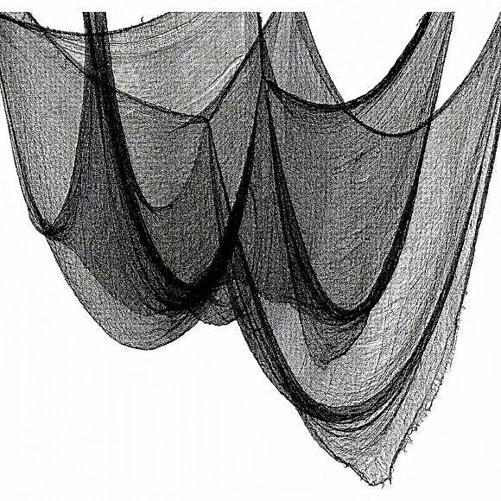 30×72inch Black 5Pcs Halloween‎ Decorations Clearance Creepy Cloth